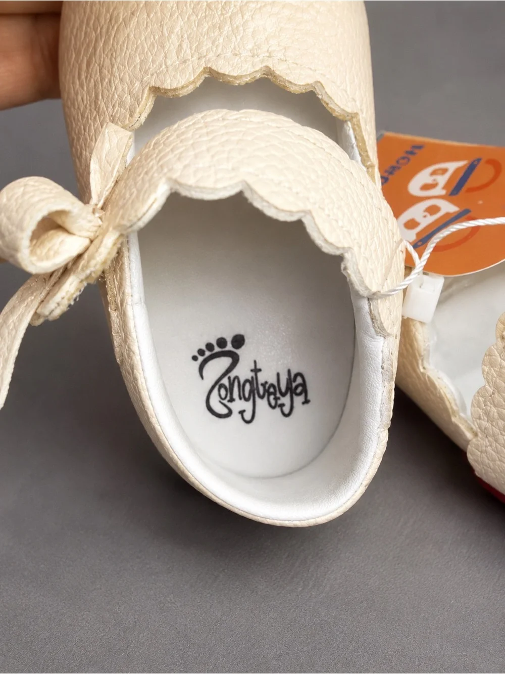 Cream Ivory Baby Mary Jane Bow Shoes NWT